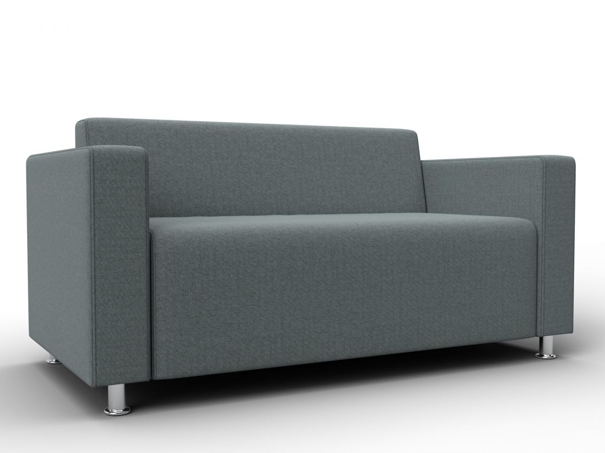 134955 Диван прямой Лига-093 ВН | рогожка | амур 07 серый