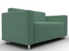 134957 Диван прямой Лига-093 ВН | рогожка | амур 11 зеленый - 3