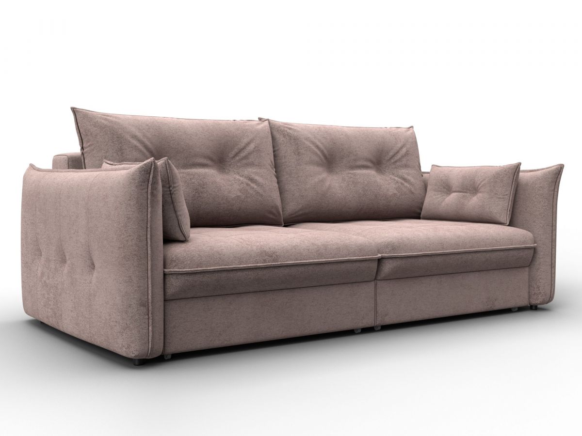 133654 Диван прямой Лига-100 НПБ | велюр | tower 05 бежевый