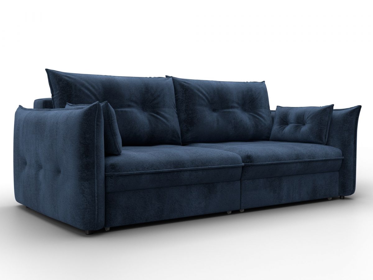 133655 Диван прямой Лига-100 НПБ | велюр | tower 13 синий