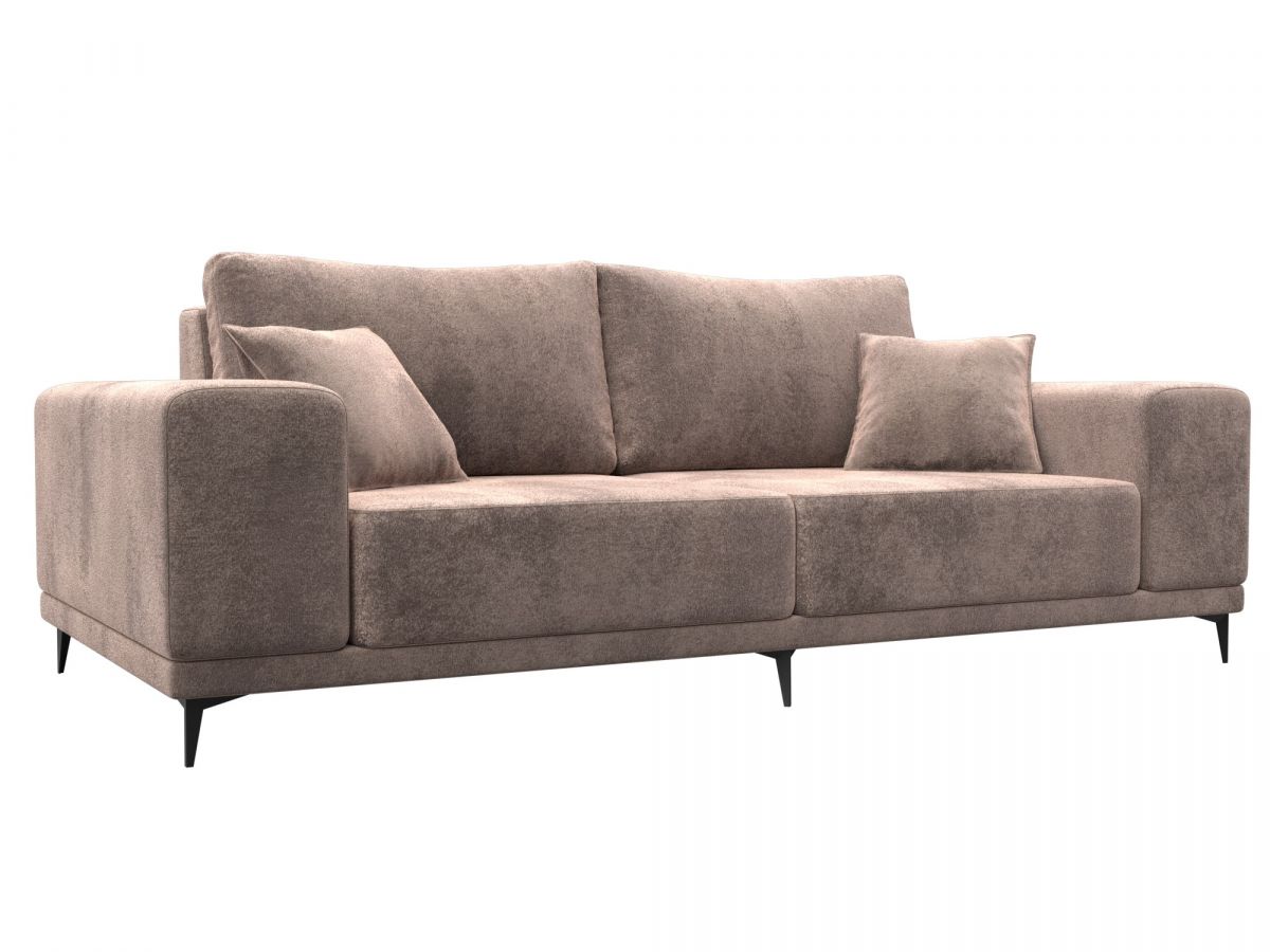 126698 Диван прямой Льюес | велюр | tower 05 бежевый