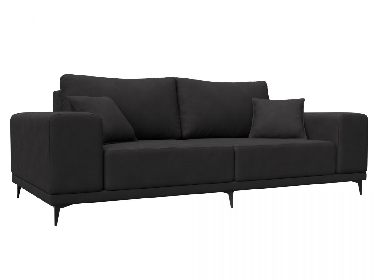 126703 Диван прямой Льюес | замша | joly 08 коричневый