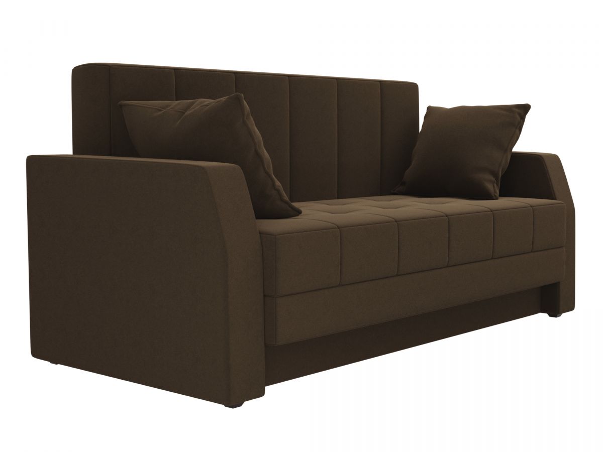 27898 Диван прямой Малютка | микровельвет | коричневый