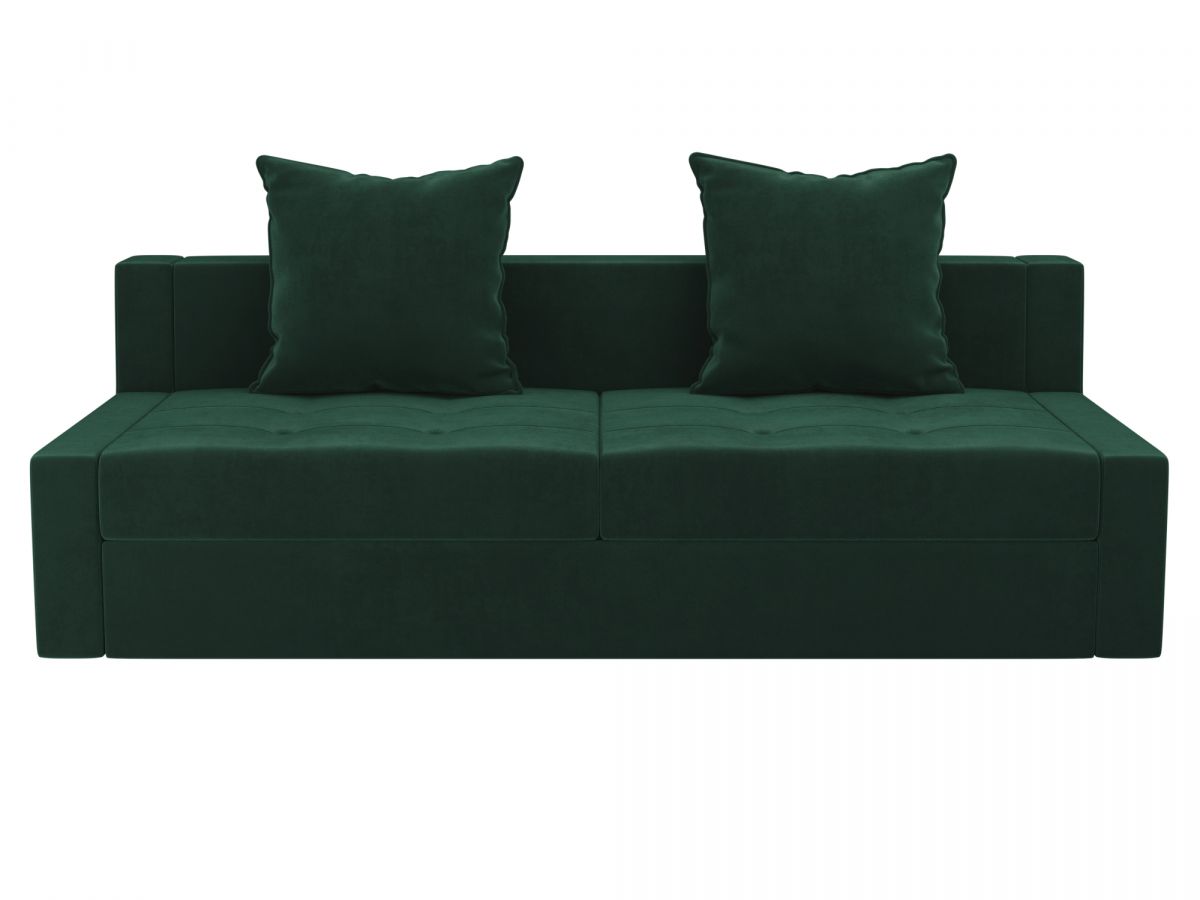 102804 Диван прямой Мартин | велюр | зеленый