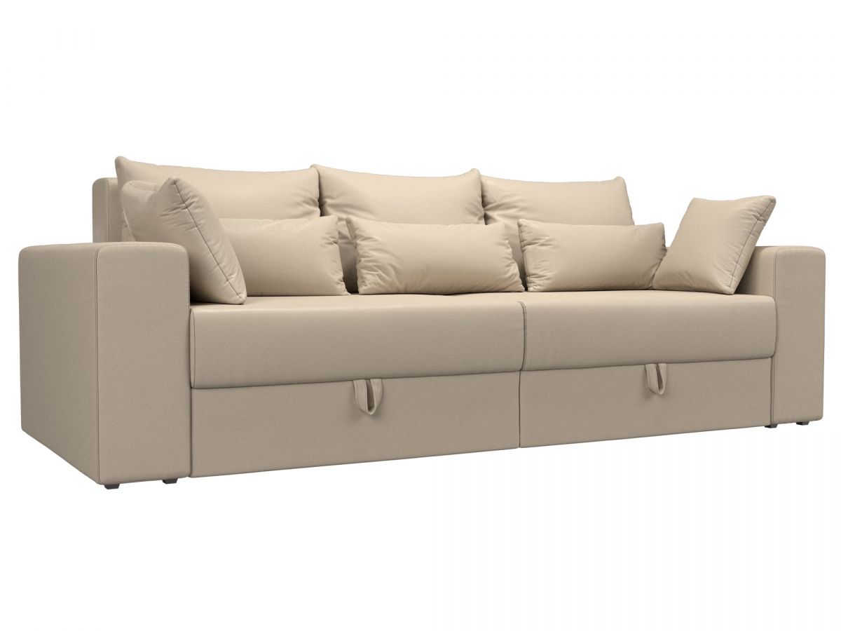 114675 Диван прямой Майами | экокожа | бежевый