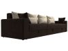 114751 Диван прямой Майами Long | микровельвет | коричневый, бежевый, бежевый - 6