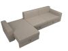 114772 Диван прямой Майами Long | рогожка | бежевый, коричневый, коричневый - 7