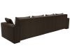 114775 Диван прямой Майами Long | рогожка | коричневый, бежевый, коричневый - 10