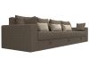 114783 Диван прямой Майами Long | рогожка, микровельвет | корфу 03, корфу 03, бежевый - 3