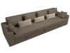 114783 Диван прямой Майами Long | рогожка, микровельвет | корфу 03, корфу 03, бежевый - 6