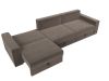 114765 Диван прямой Майами Long | велюр | коричневый, коричневый, бежевый - 8