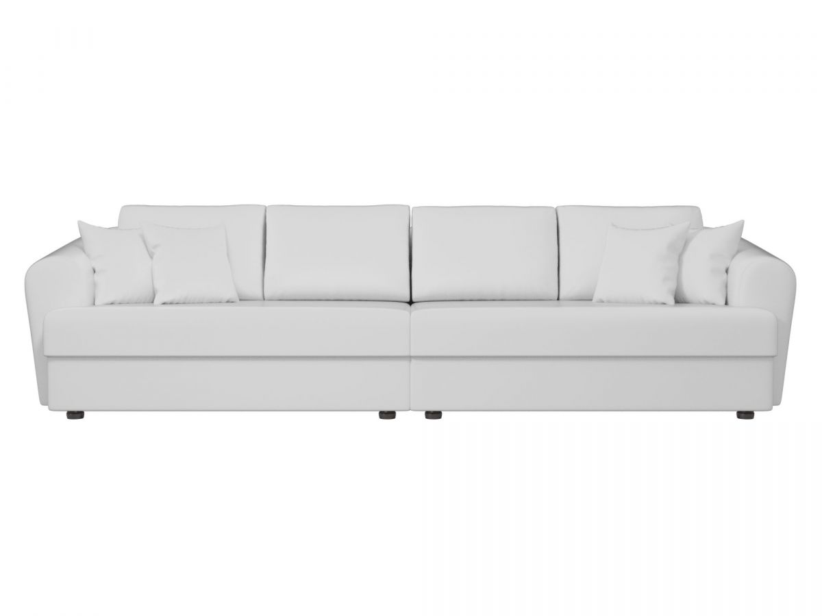 100669 Диван прямой Милтон | экокожа | белый