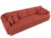 109779 Диван прямой Милтон | микровельвет | коралловый - 5
