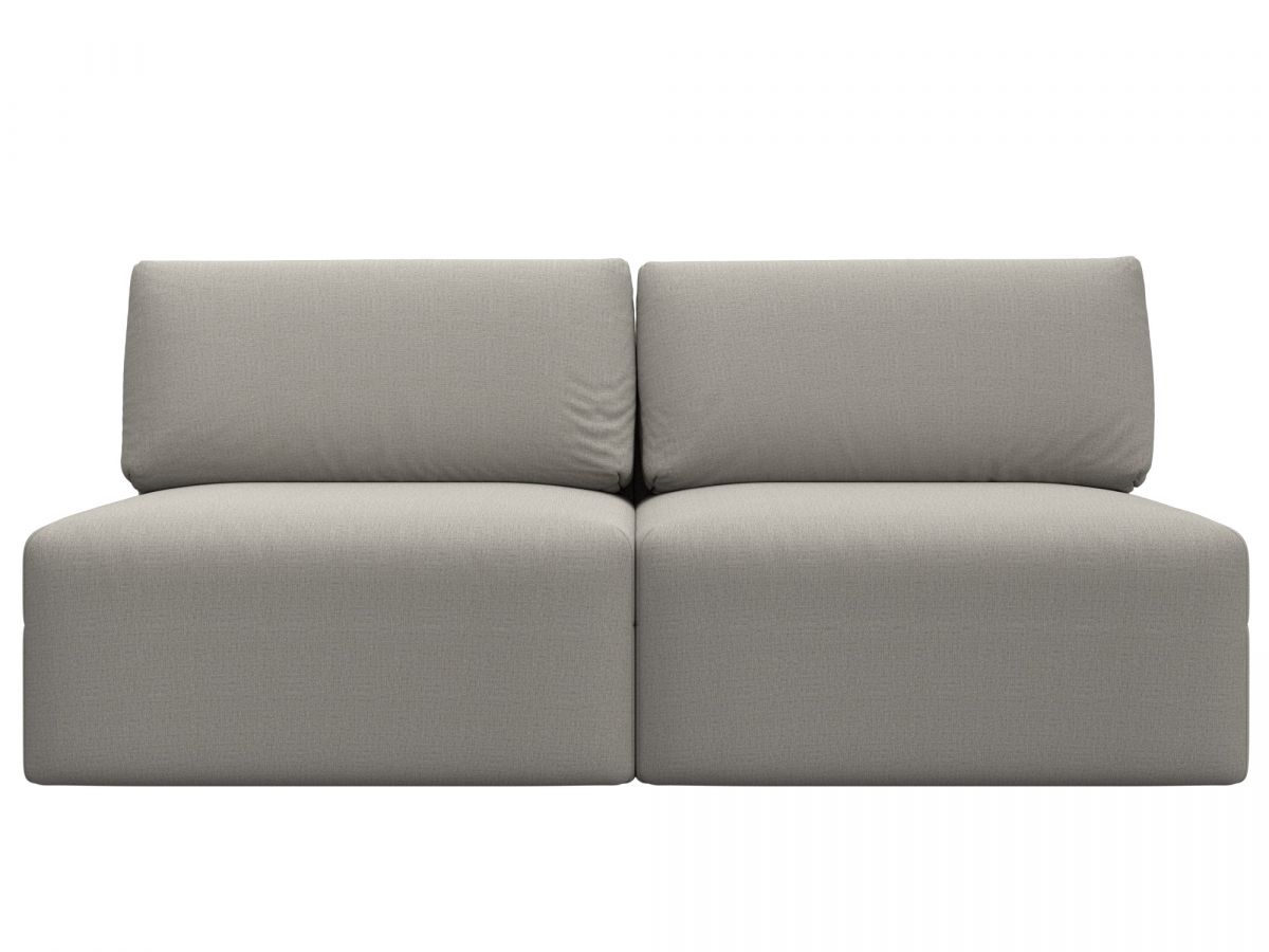 129703 Диван прямой модульный Лига-060 НПБ | рогожка | амур 02 бежевый