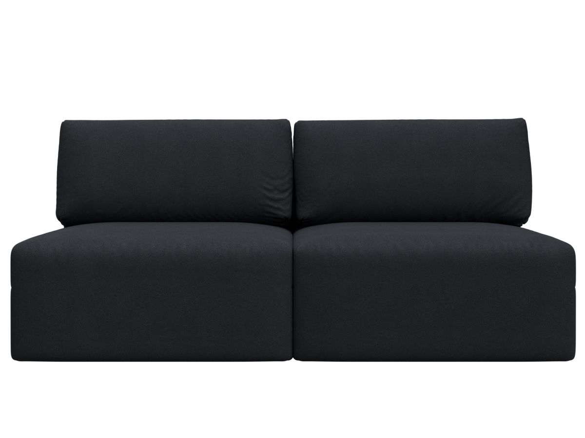 129464 Диван прямой модульный Лига-060 НПБ | замша | joly 16 темно-серый