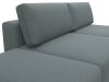 129676 Диван прямой модульный с пуфом Лига-060 НПБ | рогожка | амур 07 серый - 4