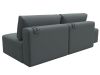 129676 Диван прямой модульный с пуфом Лига-060 НПБ | рогожка | амур 07 серый - 5
