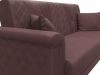 126911 Диван прямой Неаполь | замша | joly 09 бордовый - 4