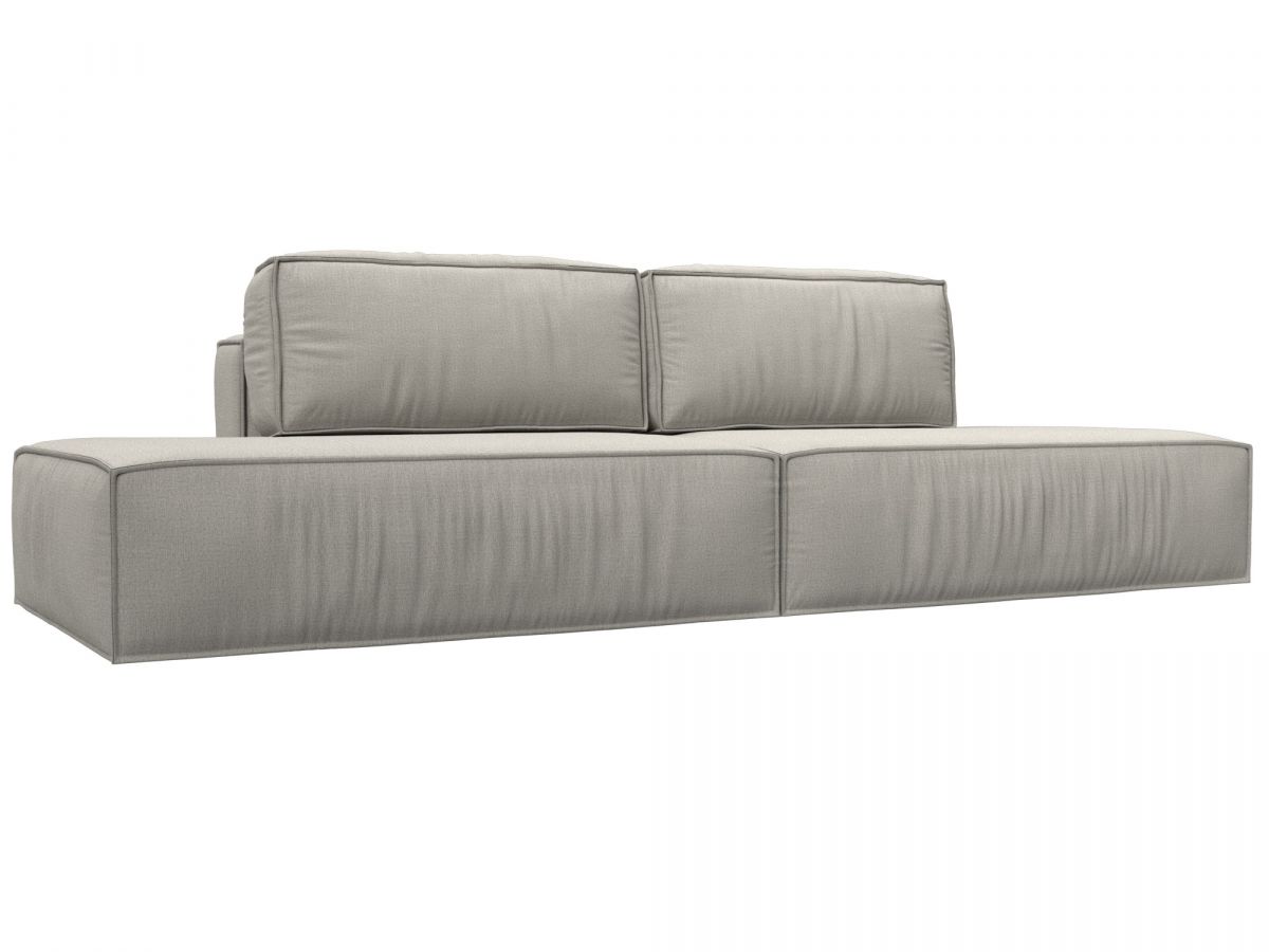 125017 Диван прямой Прага лофт | рогожка | амур бежевый