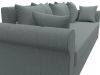 124380 Диван прямой Рейн | рогожка | амур серый - 4