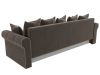 112550 Диван прямой Рейн | велюр | коричневый - 8