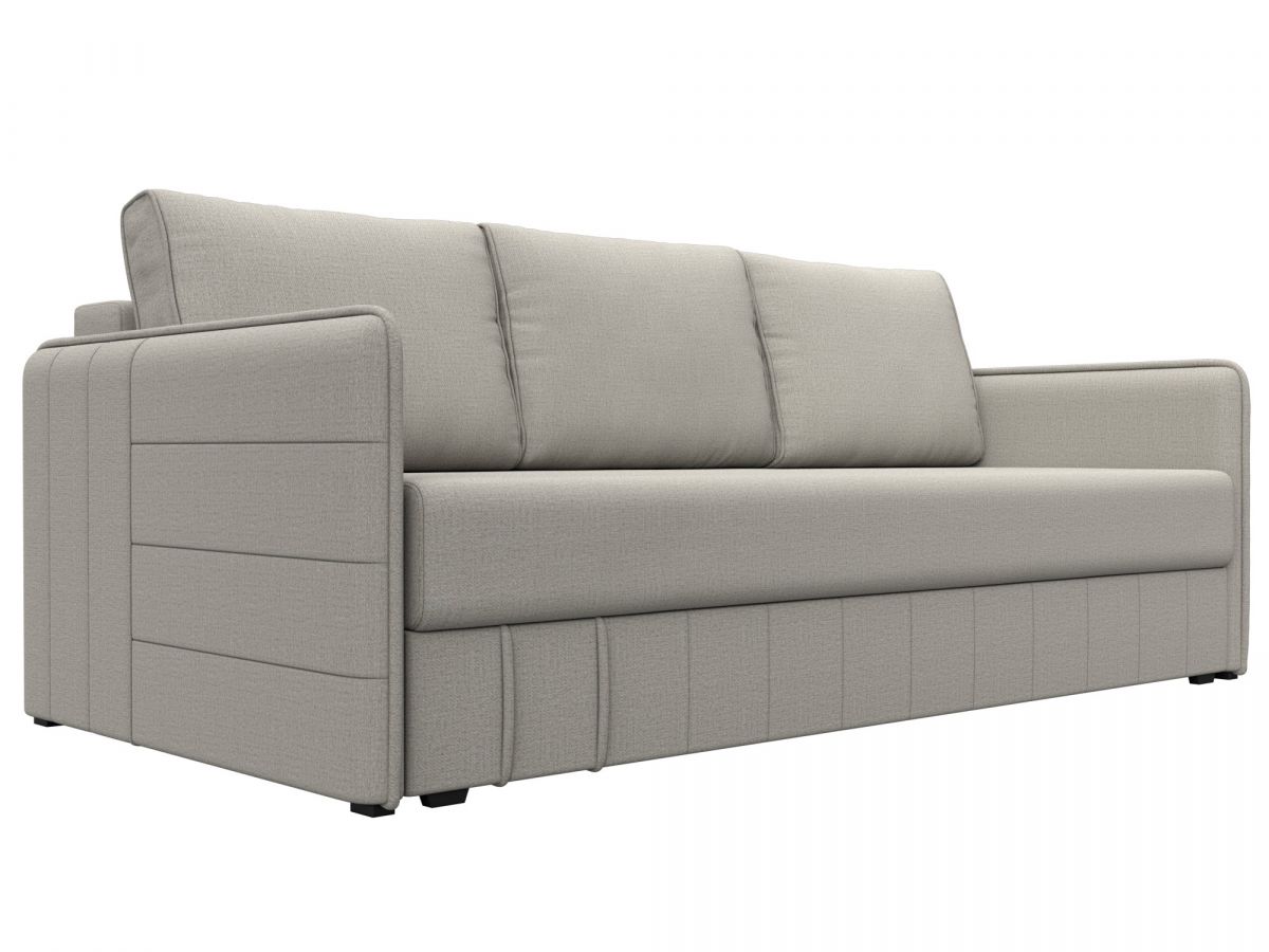 122737 Диван прямой Слим НПБ | рогожка | амур бежевый