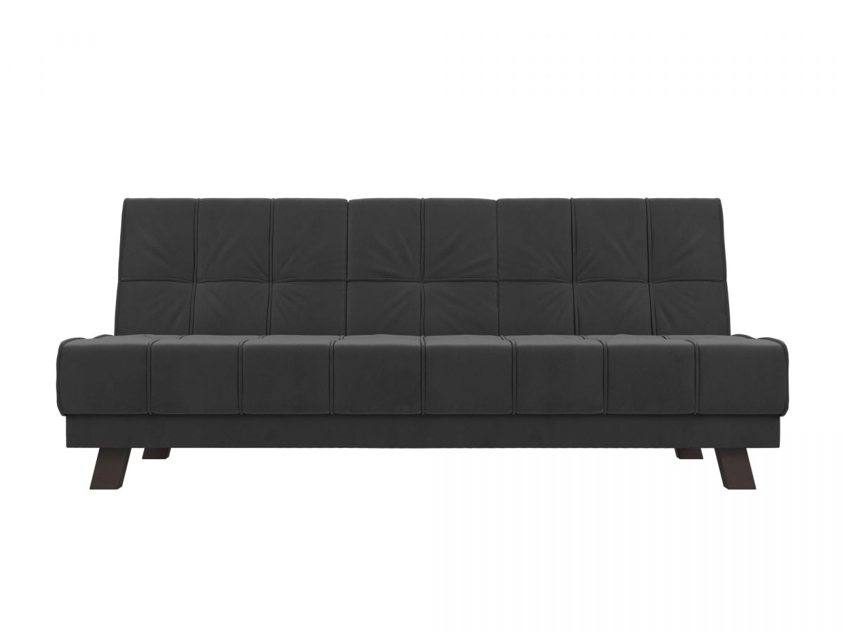 102869 Диван прямой Винсент | велюр | серый