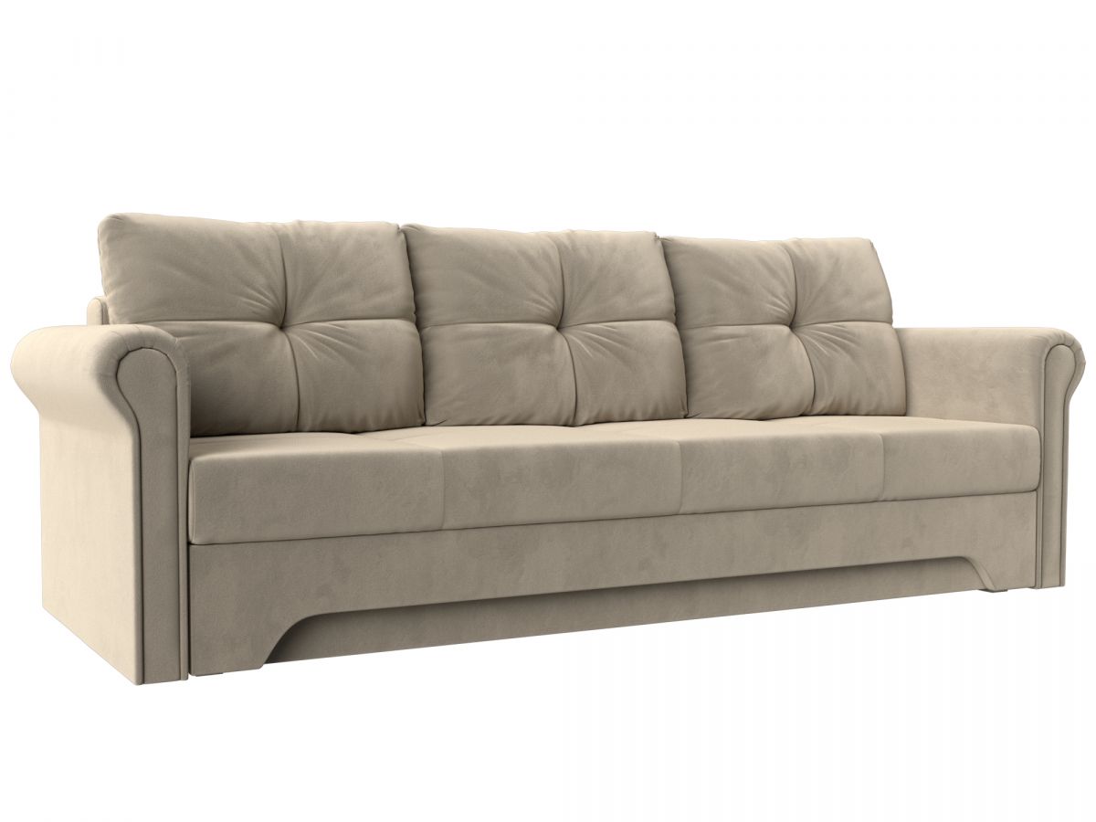 28291 Диван прямой Европа | микровельвет | бежевый