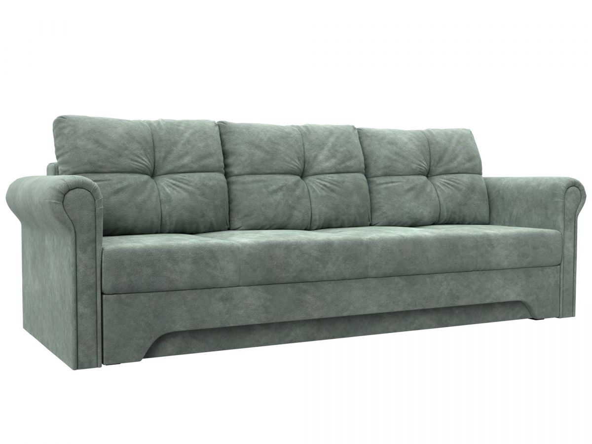 126480 Диван прямой Европа | велюр | brut 08 зеленый