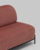 Диван Стоун велюр рельефный коралловый - 7