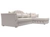 128042 Диван угловой Артис правый угол | замша | joly 05 бежевый - 3