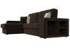 29388L Диван угловой Брюссель левый угол | микровельвет | коричневый, бежевый - 3