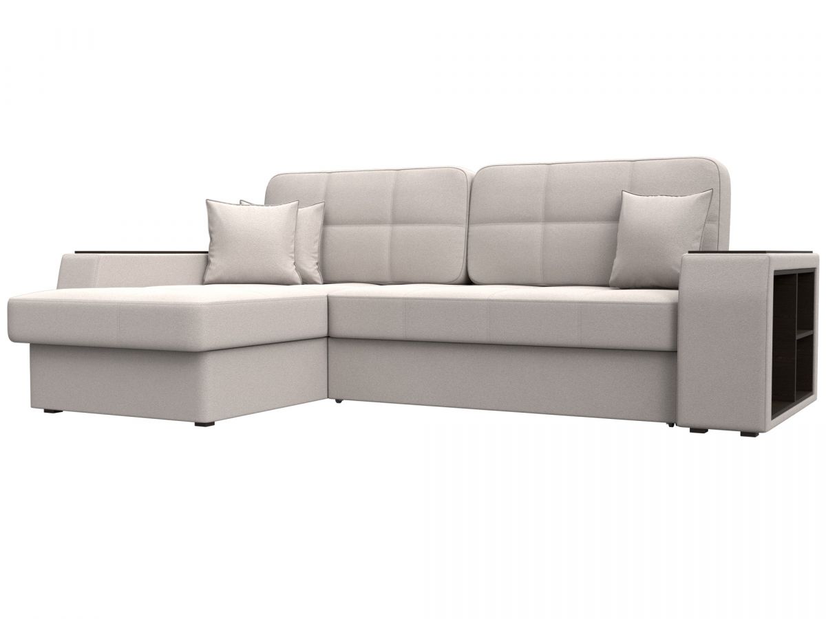 128082L Диван угловой Брюссель левый угол | замша | joly 05 бежевый