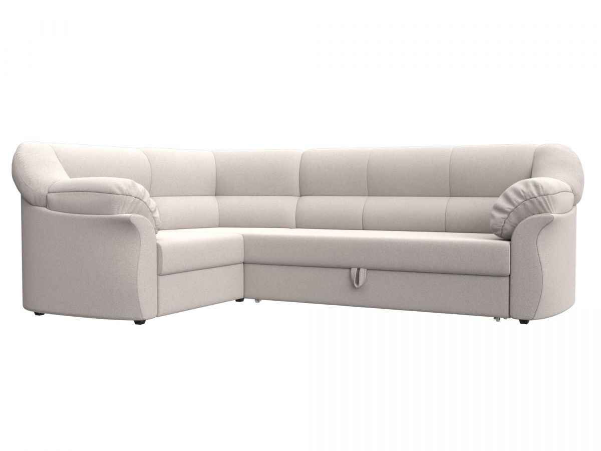 128162L Диван угловой Карнелла левый угол | замша | joly 05 бежевый