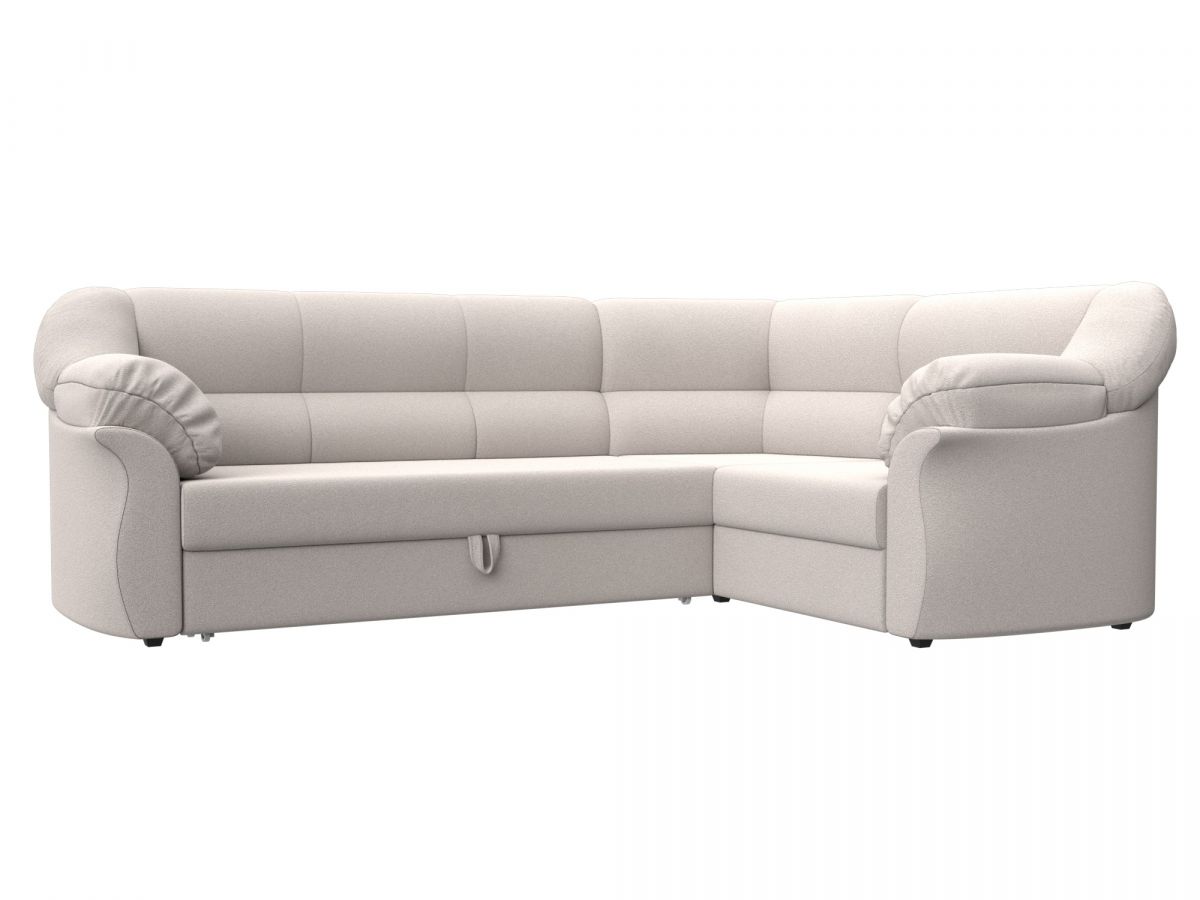 128162 Диван угловой Карнелла правый угол | замша | joly 05 бежевый