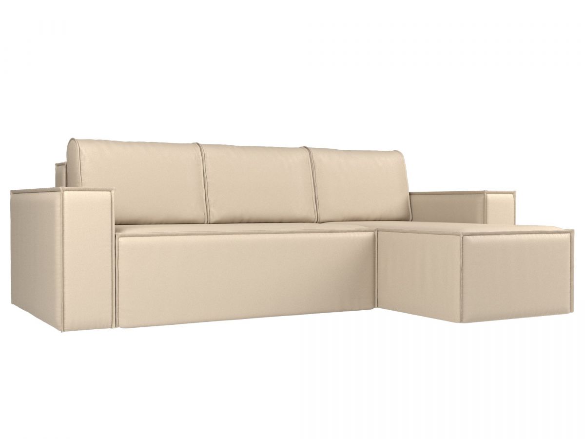 108662 Диван угловой Куба правый угол | экокожа | бежевый