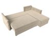 118436 Диван угловой Лига-004 правый угол | микровельвет | бежевый - 9