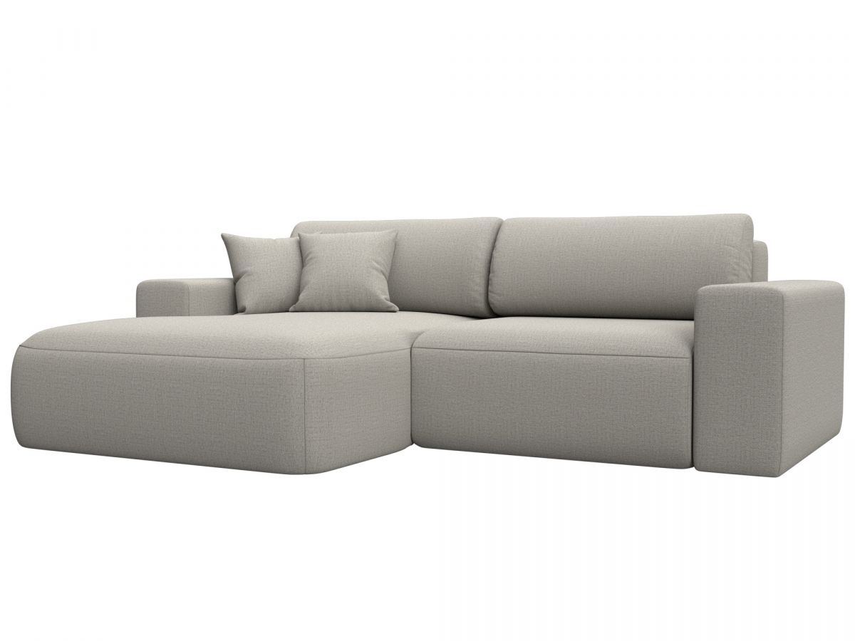 125464L Диван угловой Лига-036 НПБ Классик левый угол | рогожка | амур бежевый