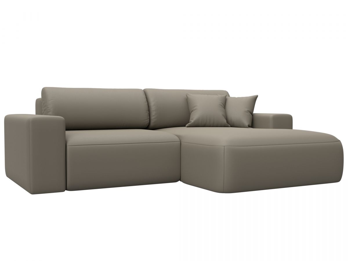 127729 Диван угловой Лига-036 НПБ Классик правый угол | экокожа | grifon 04 бежевый