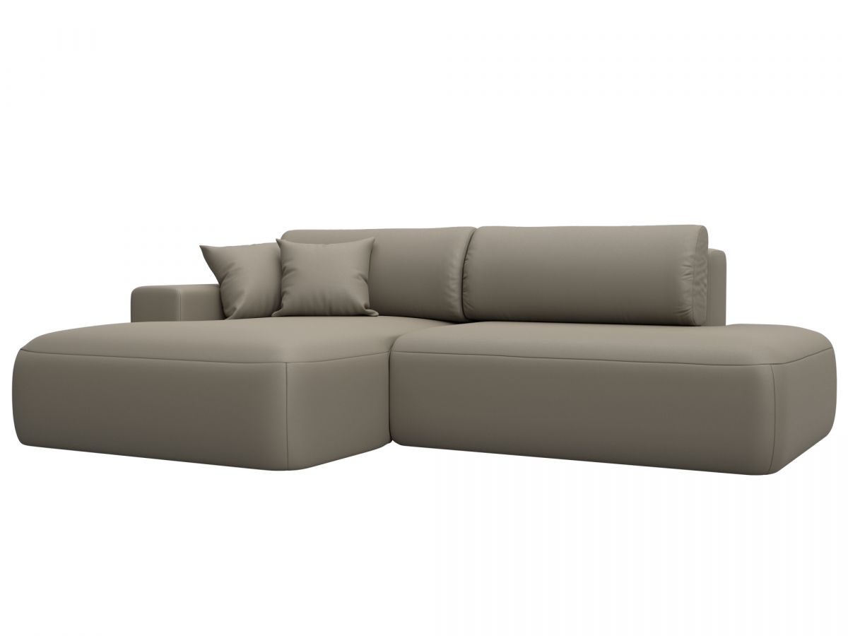 127769L Диван угловой Лига-036 НПБ Модерн левый угол | экокожа | grifon 04 бежевый