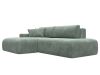 127766L Диван угловой Лига-036 НПБ Модерн левый угол | велюр | brut 08 зеленый - 3