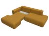127764L Диван угловой Лига-036 НПБ Модерн левый угол | велюр | brut 10 желтый - 7