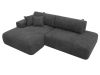 127765L Диван угловой Лига-036 НПБ Модерн левый угол | велюр | brut 16 темно-серый - 5