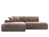 127775L Диван угловой Лига-036 НПБ Модерн левый угол | велюр | tower 05 бежевый - 2