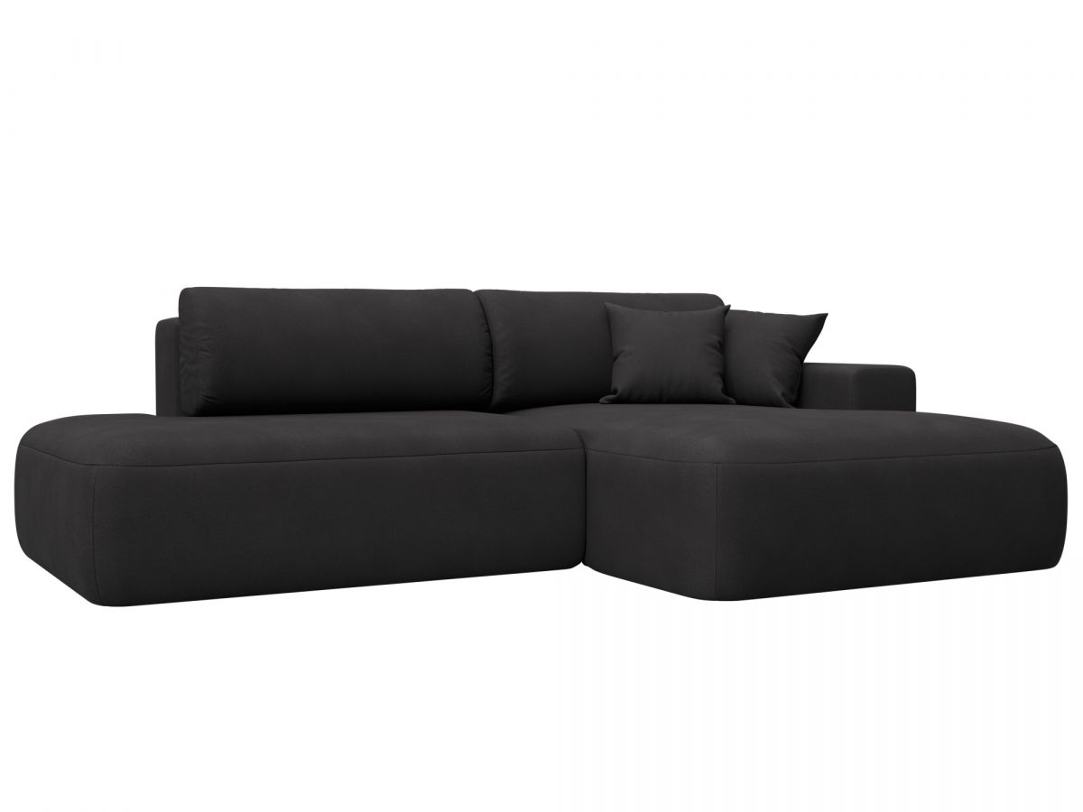 127780 Диван угловой Лига-036 НПБ Модерн правый угол | замша | joly 08 коричневый