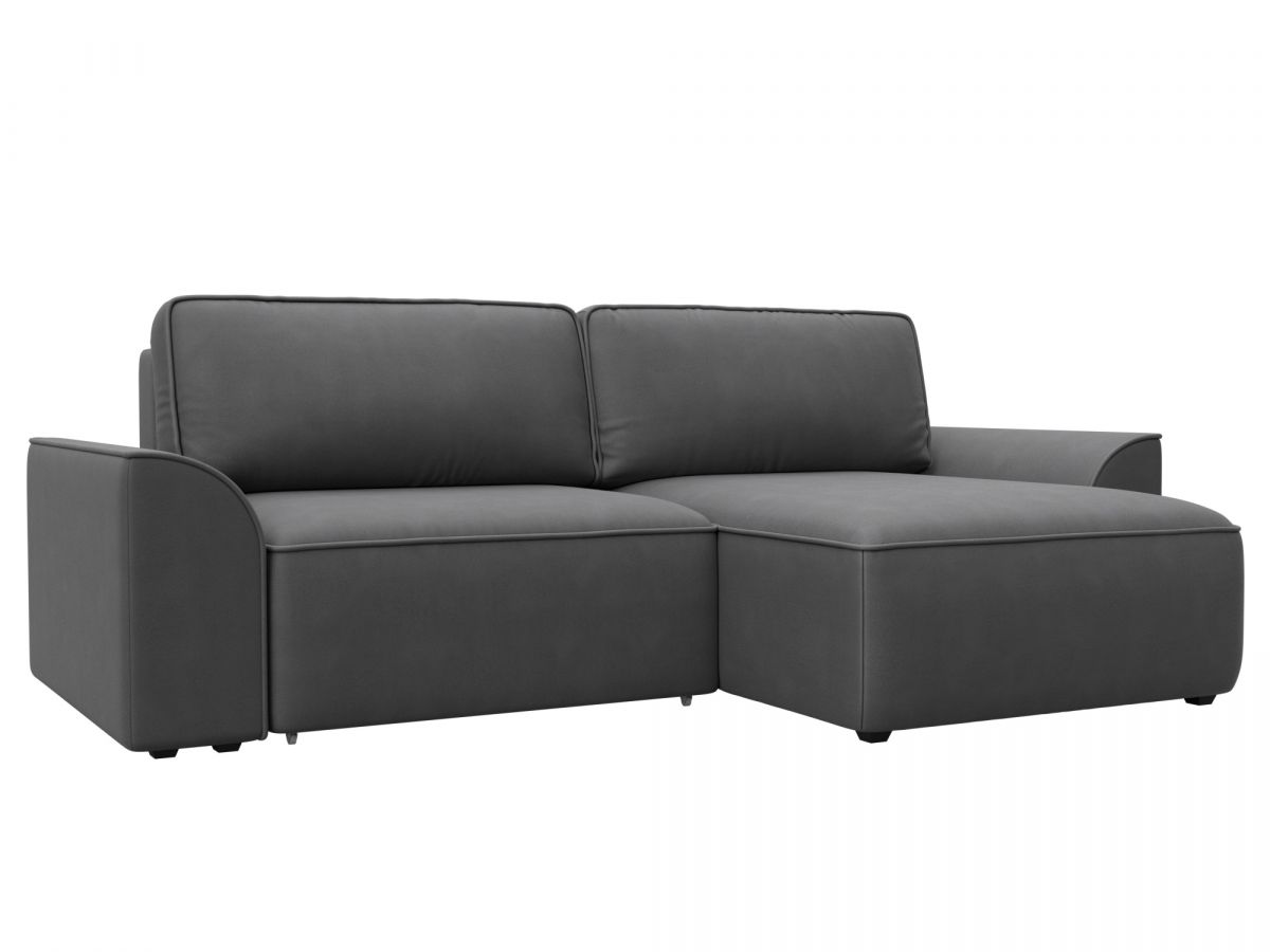 128287 Диван угловой Лига-048 НПБ | замша | joly 13 серый