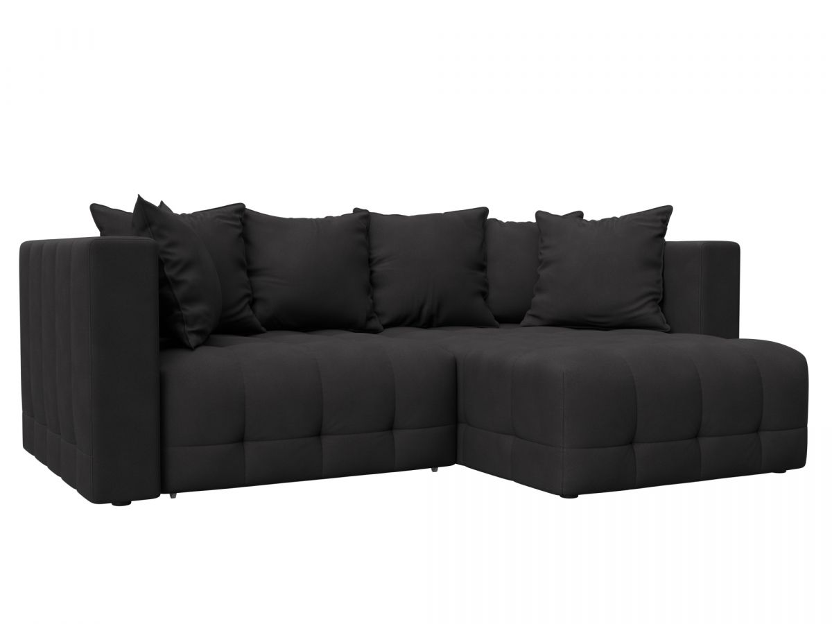 128815 Диван угловой Лига-052 НПБ угол универсальный | замша | joly 08 коричневый