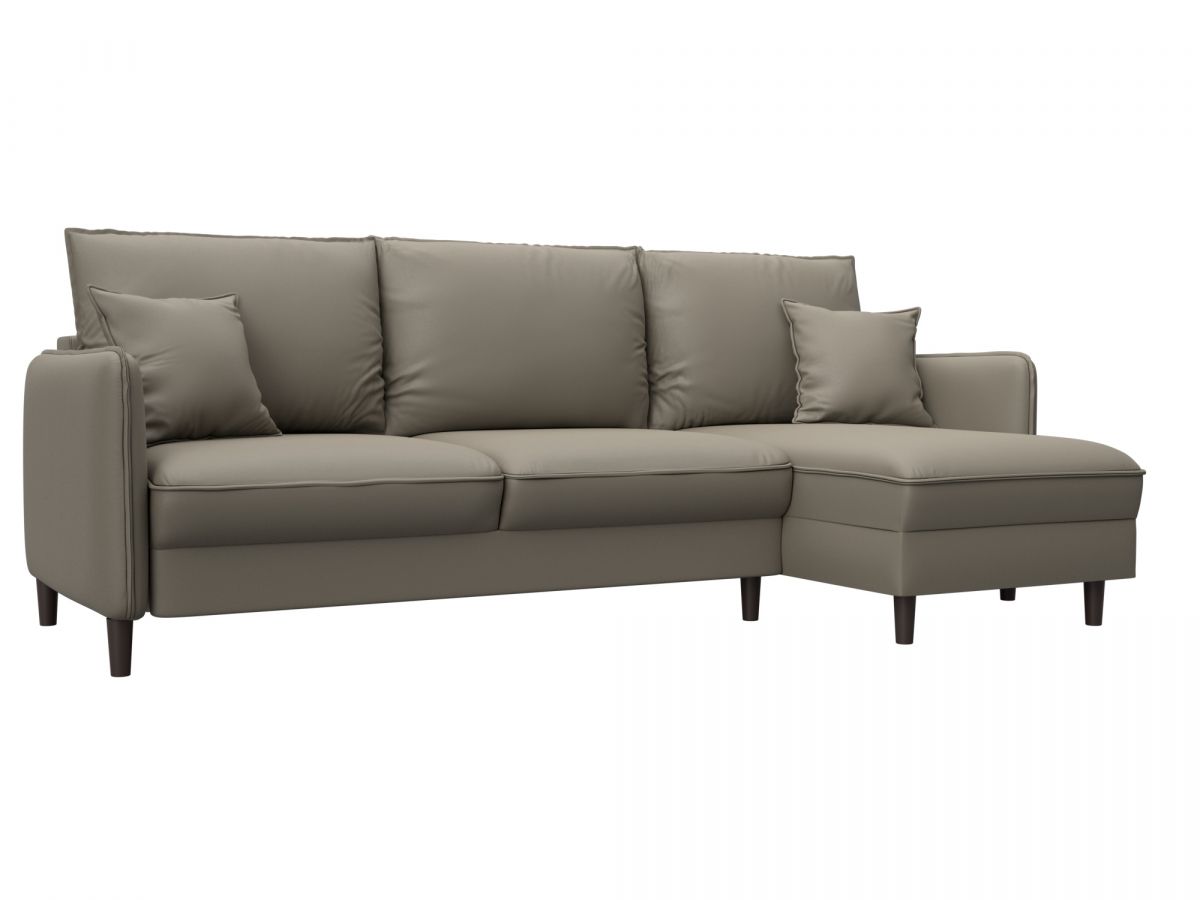 129931 Диван угловой Лига-064 НПБ угол универсальный | экокожа | grifon 04 бежевый