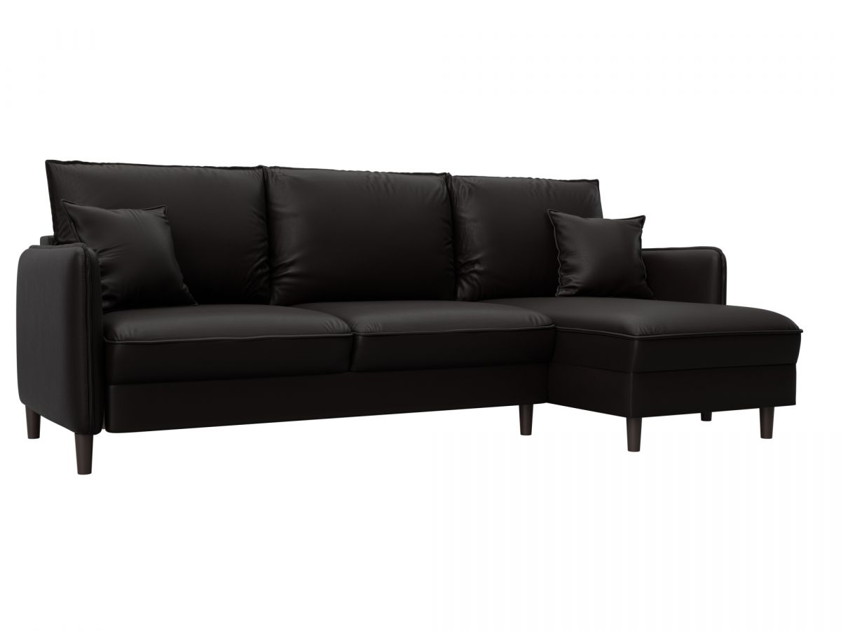 129932 Диван угловой Лига-064 НПБ угол универсальный | экокожа | grifon 12 коричневый