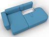134786L Диван угловой Лига-065 БП угол левый | рогожка | амур 10 голубой - 7